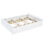 Structure de lit plateforme en bois grand format avec 6 tiroirs, blanc-1598000749
