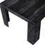 Table rectangulaire en stratifié noir de 60 po, de style contemporain, pour la cuisine et la salle à manger, Stable moderne et rectangulaire, stratifié, structure robuste, 6 sièges