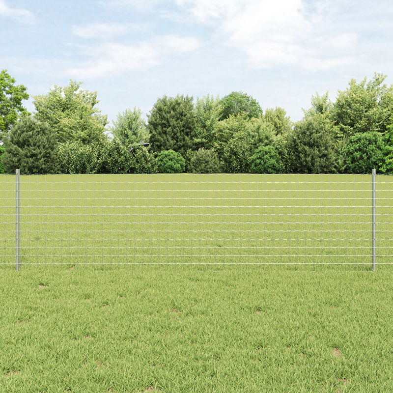 Fence Posts 5 Pcs U-Channel Steel, Silver, 60cm H x 8.5cm W