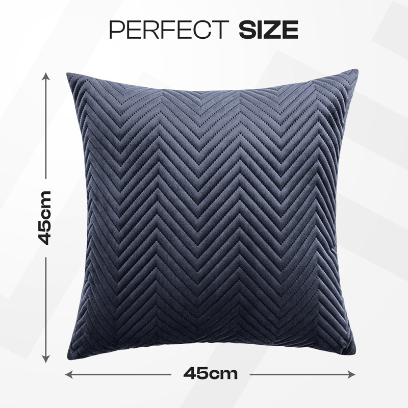 Square Scatter Cushion Cushion Cover, Charocal