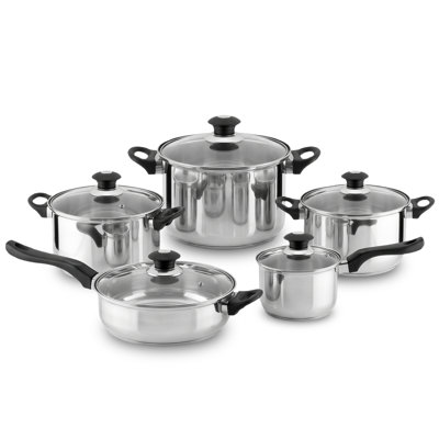 Batterie de cuisine en acier inoxydable de 10 pièces Magefesa Family