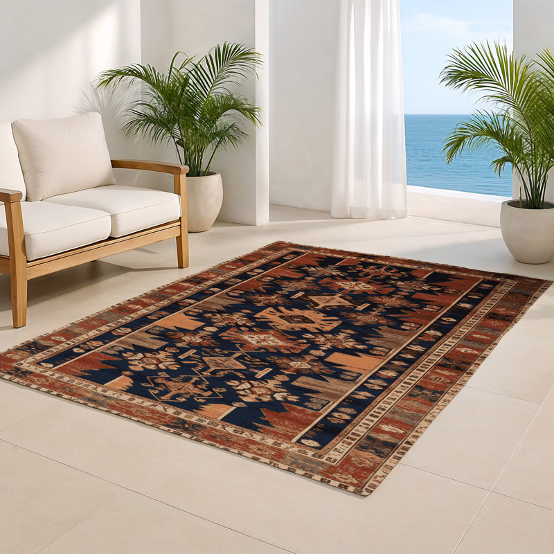 Tapis turc intérieur et extérieur brun, Rectangulaire 2 pi x 3 pi
