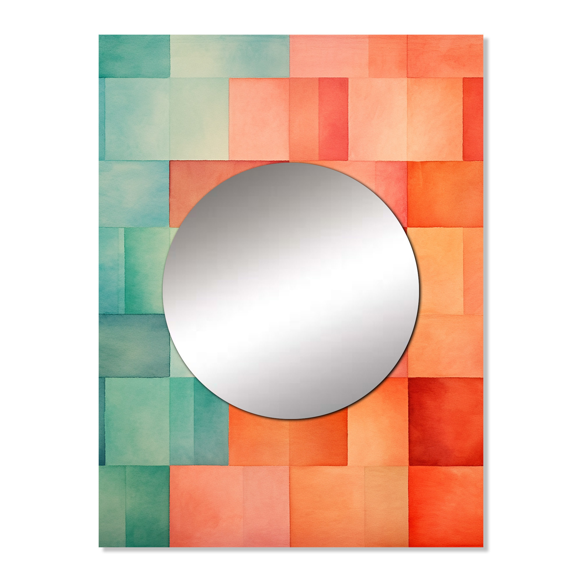 East Urban Home Coral Cubes Melody Shapes - Abstract Shapes Unique Wall ...