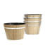 Spacieuse jardinière en résine de whisky avec grain de bois rétro et drainage réglable 11,81 x 11,81 x 8,27 pouces