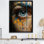 «Yellow and Blue Woman Eye Expressionism II - Eye», art mural