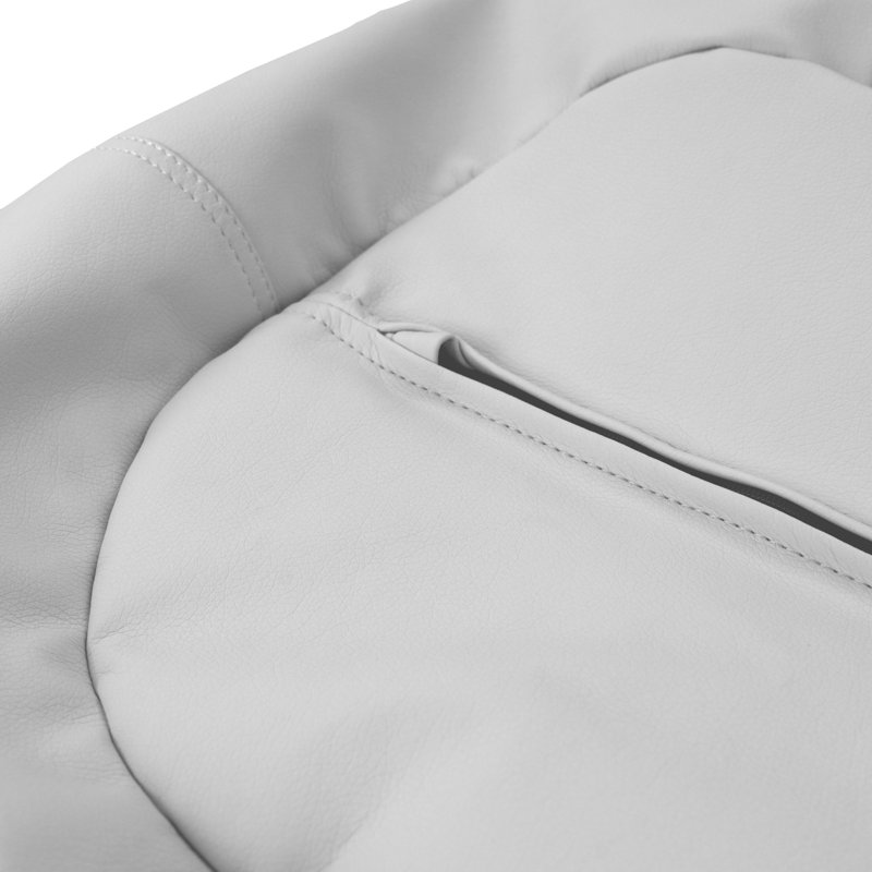 Sac à billes rond en similicuir 30 pouces pour enfants et adolescents, Similicuir gris pâle