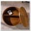 Table basse ronde rétro avec espace de rangement, idéale pour le salon et le bureau-664068134-664068132