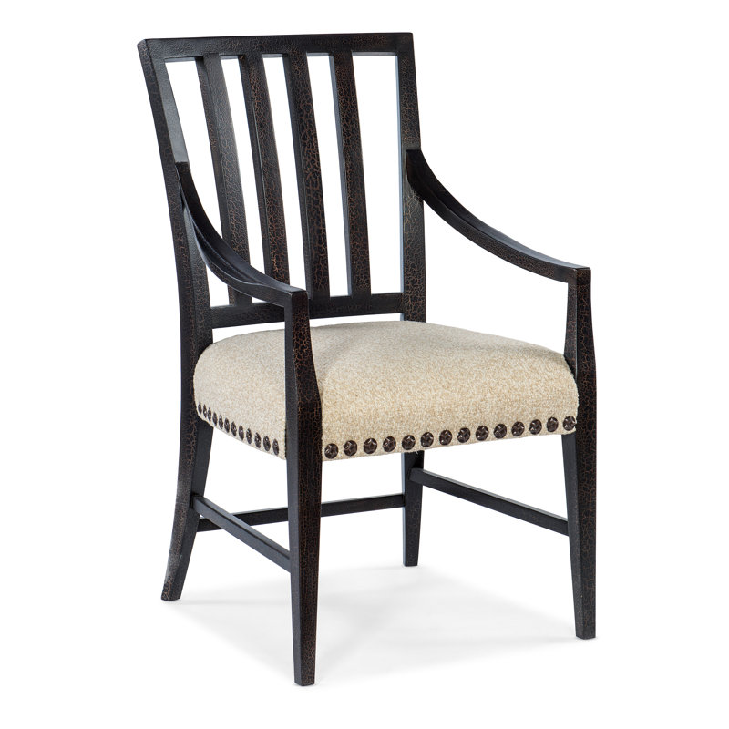 Big Sky Upholstered Arm Chair, Black