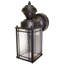 Lanterne murale d'extérieur en verre martelé avec crépuscule à l'aube de 11,1 po Nordmeyer-831237030-805594152