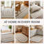 Tapis réversible haut de gamme en jute tressé Birch, couleur ivoire/gris-909699476