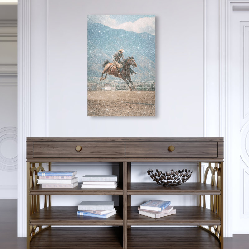 Bronc Rider Print by Oliver Gal, 24" H x 16" W, Gallery Wrapped
