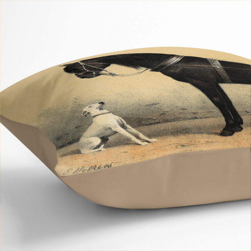 Square Throw Cushion, Stone, 40cm H x 40cm W x 15cm D