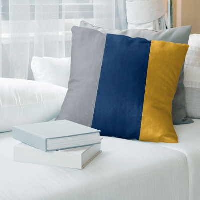 Housse de coussin à rayures buffalo hockey