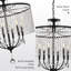 Lustre 6 lumières avec décoration en cristal-96354892