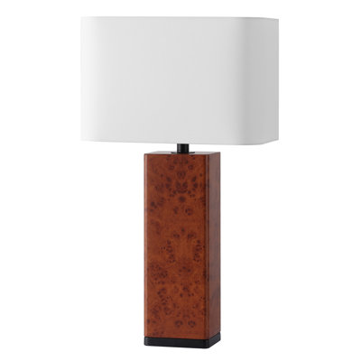 Elsee Burl Wood Table Lamp