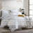 Puyuma 100% Cotton Diamond Clip Jacquard 5-Piece Comforter Set-86653662-86653664