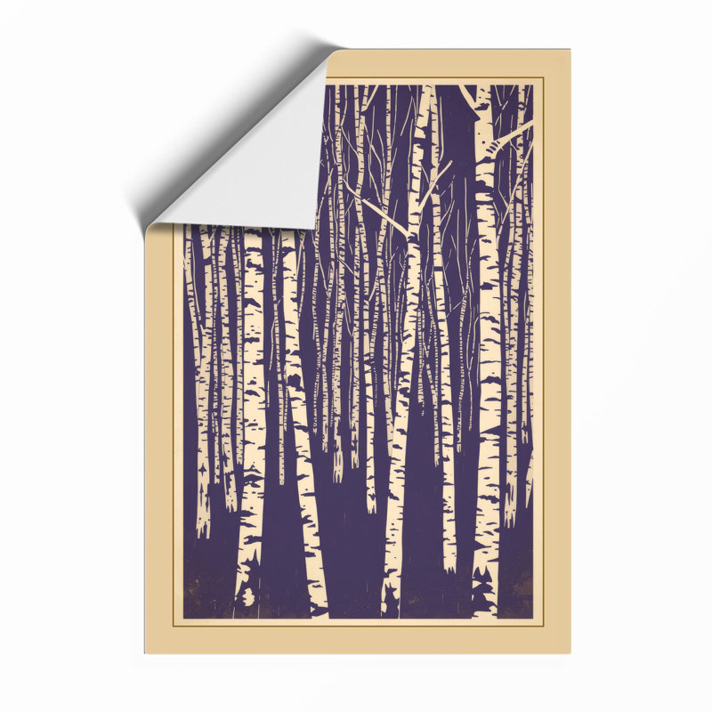 Quiet Northern Forest Scandinavian - Framed Print, A2 - 59.4 x 42.0 cm, Unframed