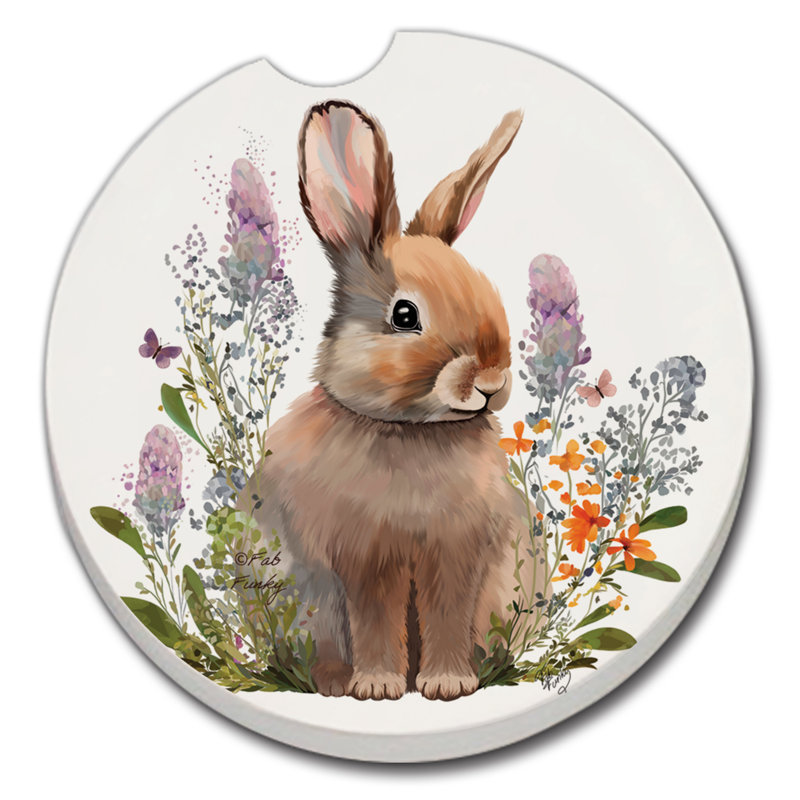 Porte-gobelet pour voiture Dakota Fields Rabbit in Lupins