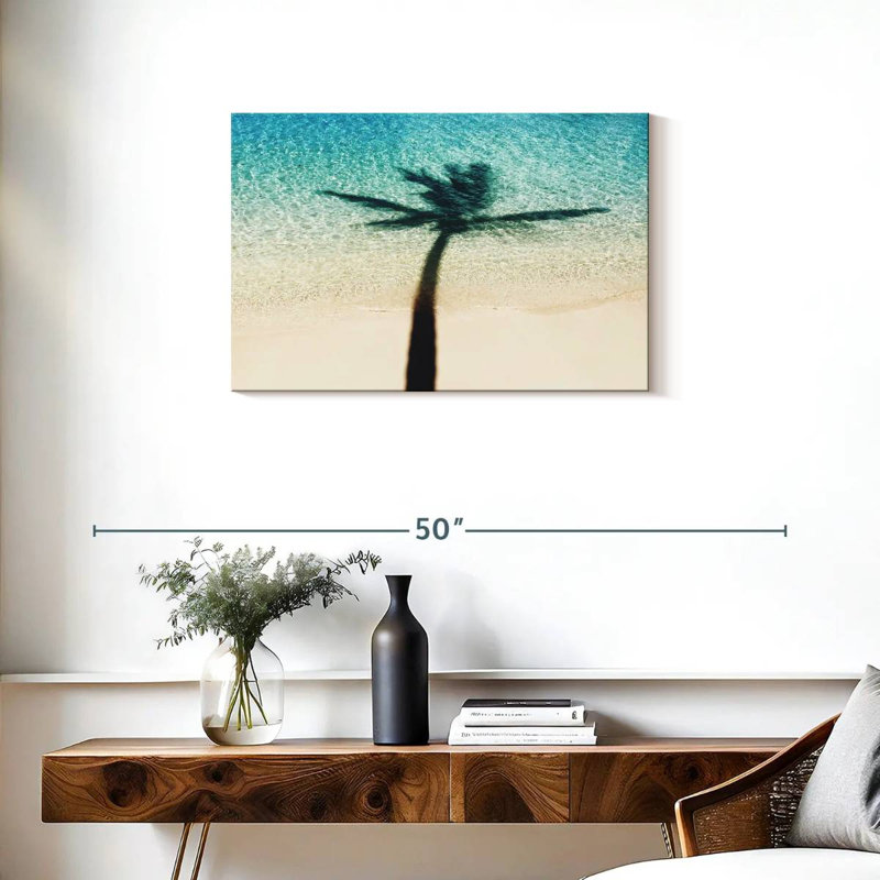 Gillard Beach Palm Tree Shadow, 20" H x 30" W