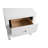 Elegant White Transitional Nightstand