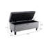 Banc de rangement à couvercle rabattable rembourré-348061613