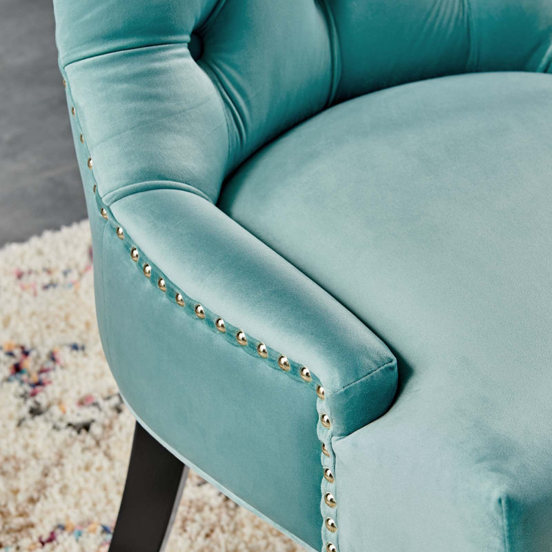 Modway Regent Tufted Performance Velvet Dining Side Chairs, Mint