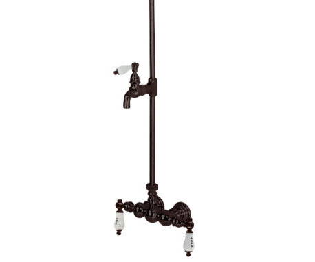Robinet de douche à inverseur Vintage, Chrome poli