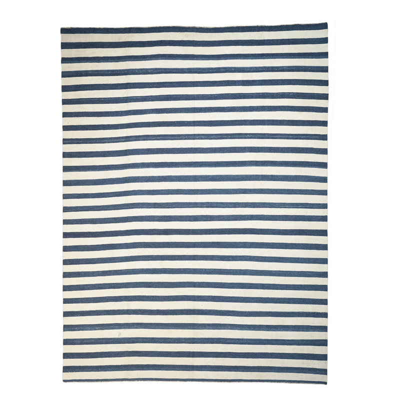 Dhurrie Wool Striped Area Rug