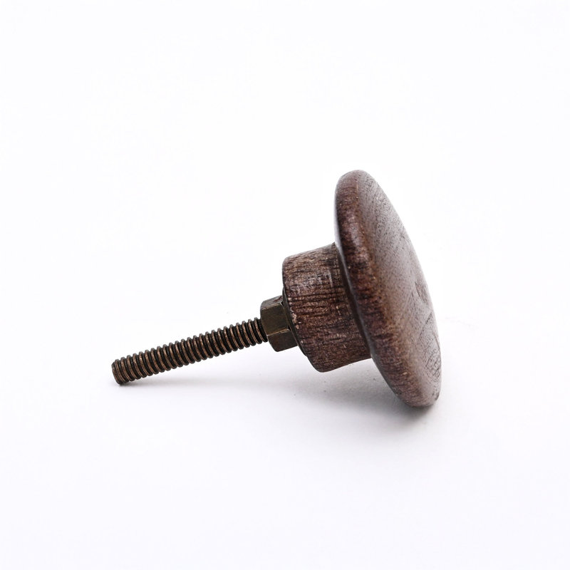 Brown Classic Wooden Knob – Set of 6