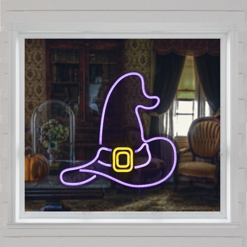 Silhouette de fenêtre d'Halloween 15 po
