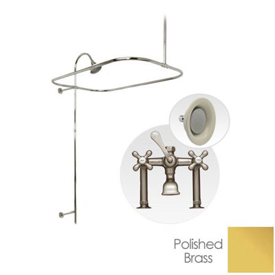 2 Handle Deck Clawfoot Tub Faucet
