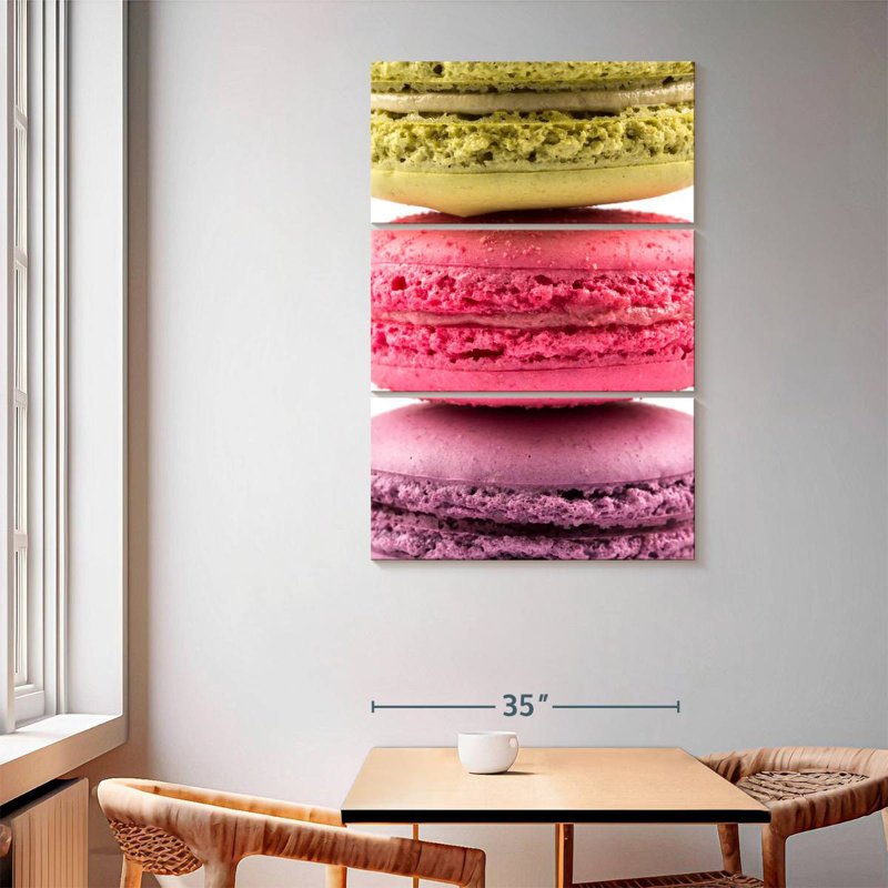 Yarlin Three Macarons, 65" H x 42" W