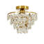 Gold Elegant Luxury Crystal Flush Ceiling Light