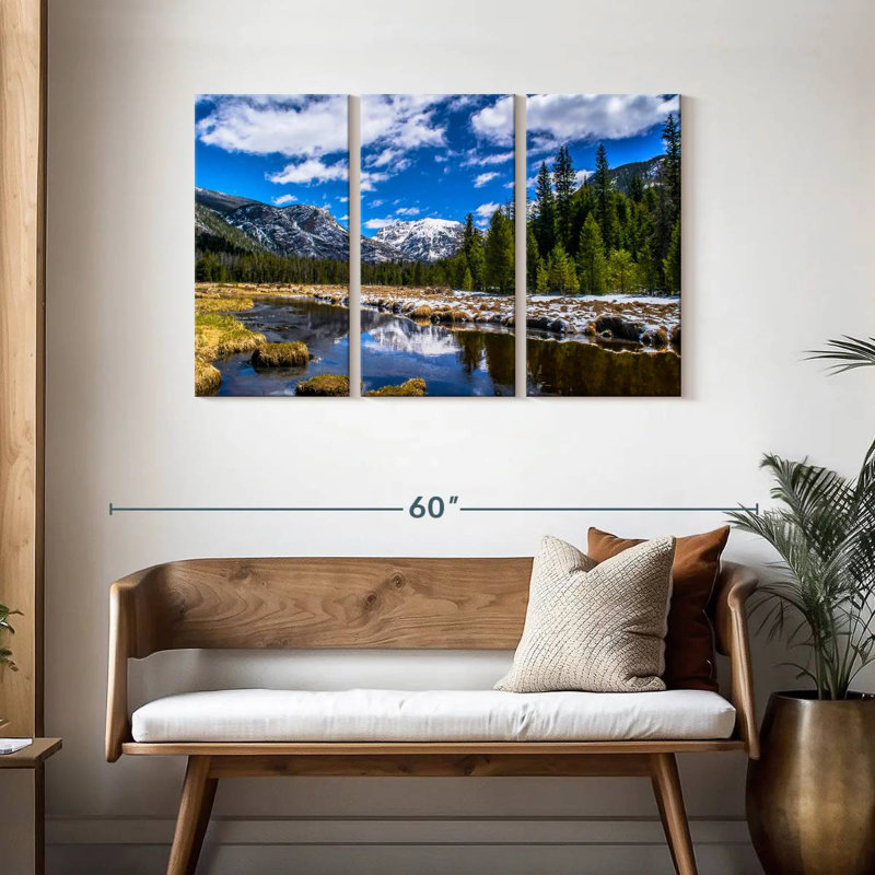 Alvord Rocky Mountain Park en hiver, H 28 po x l 45 po