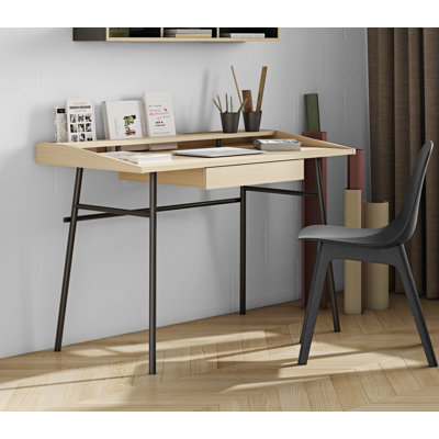 Alvoid Metal Base Writing Desk