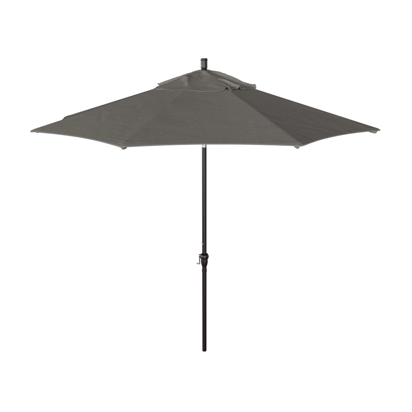 Camry 9' Sunbrella® Market Umbrella, Canvas Charcoal Sunbrella® Canvas