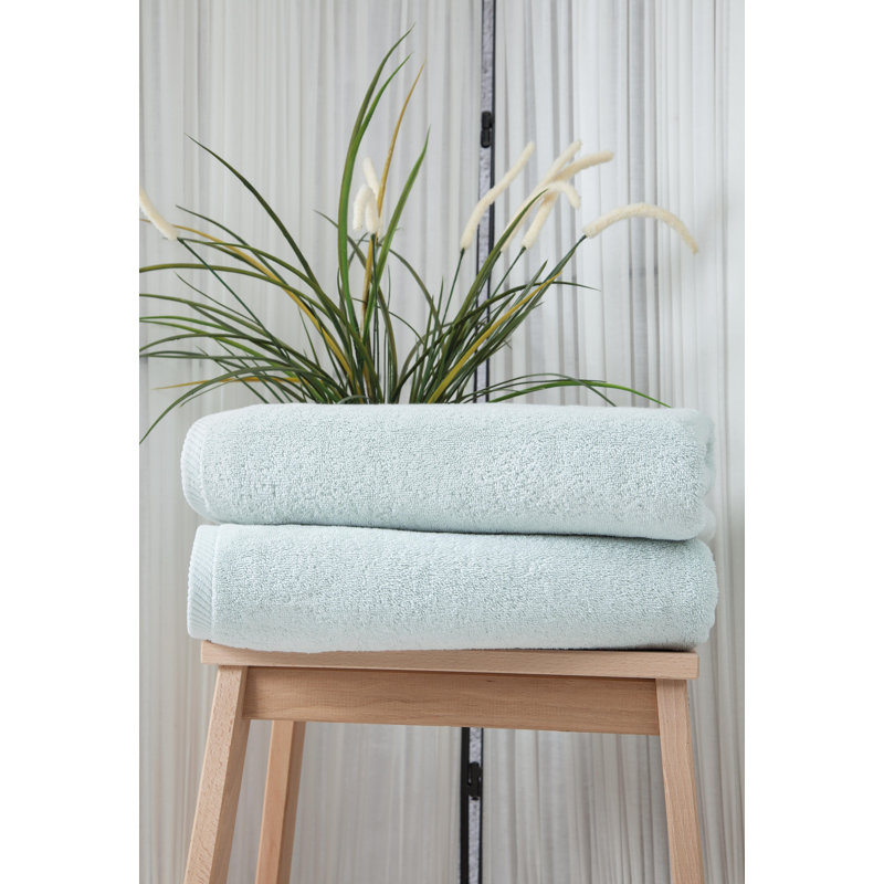 Dinis Luxury Turkish Cotton Bath Sheet Set, Aqua Blue, Bath Towel - 2 Pack