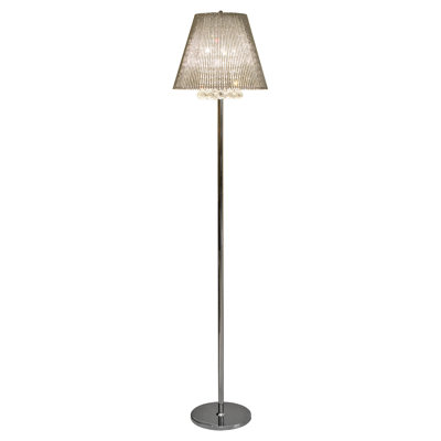Peter 162cm Chrome Traditional Floor Lamp