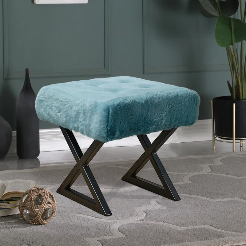 Repose-pieds standard large 19 po Kabria, Bleu fumé