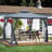 10X10 Outdoor Patio Gazebo Canopy Tent With Ventilated Double Roof And Mosquito Net(Detachable Mesh Screen On All Sides),Suitable For Lawn, Garden, Backyard And Deck Top-111644391