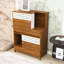 Meuble pour chat 2 en 1, litière et table d'appoint, maisonnette pour chat avec rangement pour 2 chats-1049511067