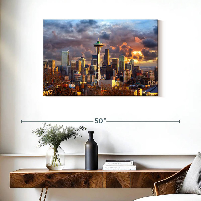 Sireci Seattle Skyline, 24" H x 36" W