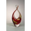 Sculpture en verre d'art artisanale « Étreinte du coucher du soleil »