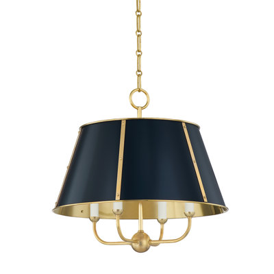 Cambridge Stainless Steel 4-Light Chandelier