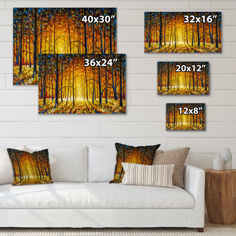 «Path To The Enchanted Forest II», reproduction encadrée sur toile, H 24 po x l 36 po x P 1 po, Toile tendue