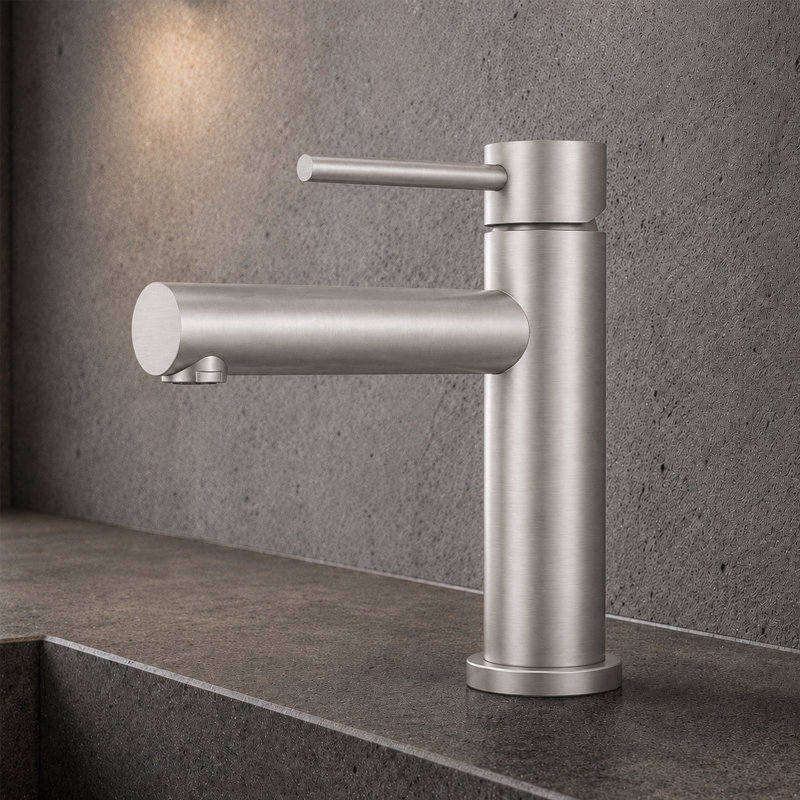 Single Hole Single Handle Bathroom Faucet, Brushed Nickel