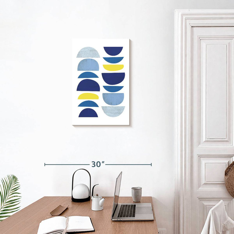 Avery Blue Yellow Modern I, 24" H x 16" W