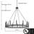 12 - Light Steel Dimmable Wagon Wheel Chandeliers-92397816