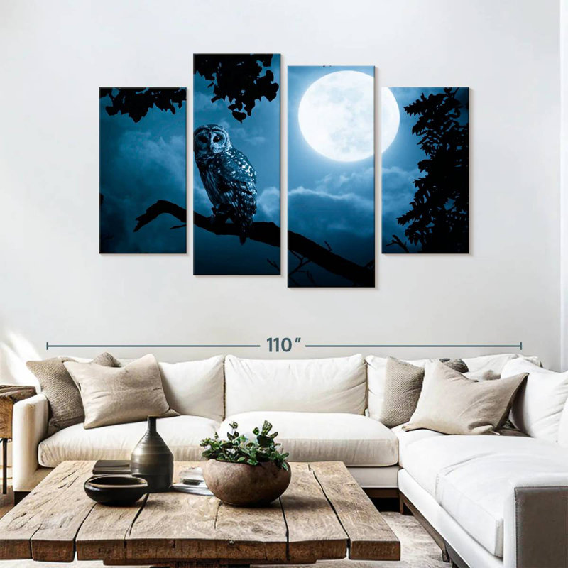 Brampt Watchful Night Owl, 54" H x 84" W