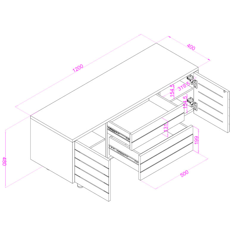 TV Stand for TVs up to 60"